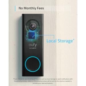NWT eufy Security Wi-Fi 2K Doorbell Camera w/ Chime, Local Storage, Wired